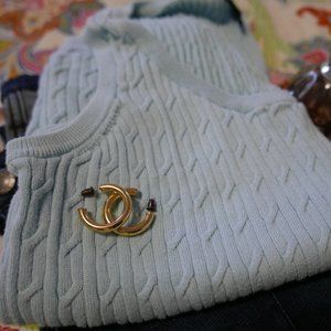 TALBOTS sleeveless sweater *very soft* pima cotton